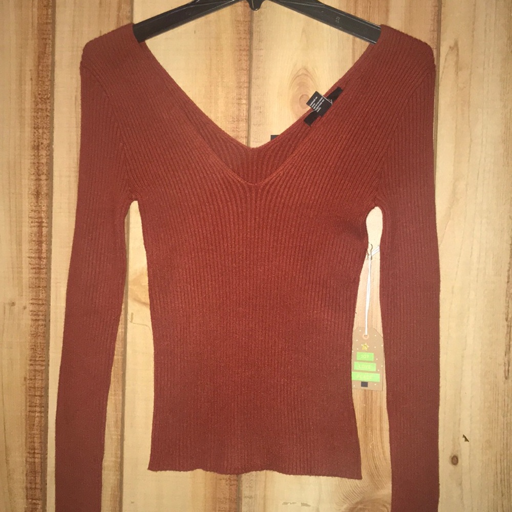 Forever 21 v-neck, long sleeve